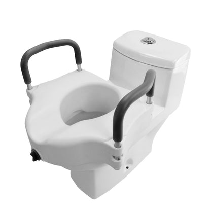 Asiento Elevado para Inodoro AWC05 Con Reposabrazos y Fijación Segura Handy