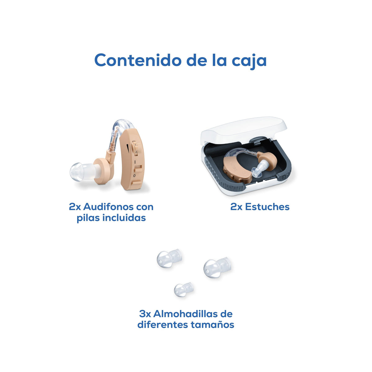 Auxiliar Auditivo Ergonómico con Amplificación Ajustable Beurer