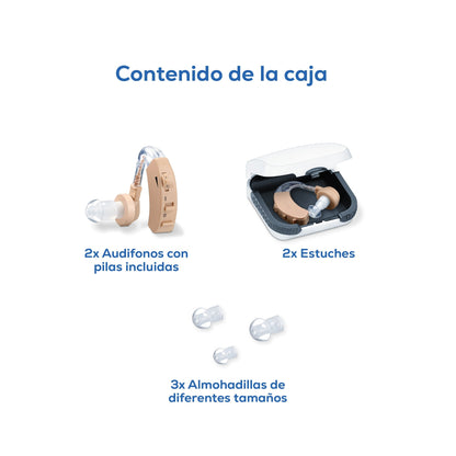 Auxiliar Auditivo Ergonómico con Amplificación Ajustable Beurer