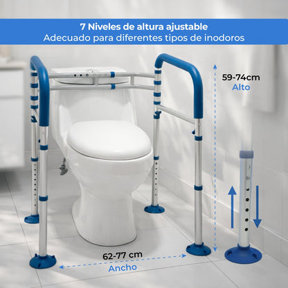 Barra de Apoyo para Baño AWC06 | Agarradera de Seguridad Antiderrapante de Acero | Handy