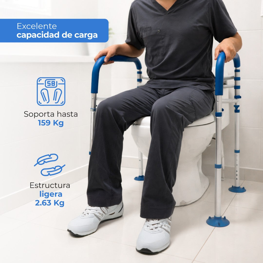 Barra de Apoyo para Baño AWC06 | Agarradera de Seguridad Antiderrapante de Acero | Handy