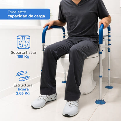 Barra de Apoyo para Baño AWC06 | Agarradera de Seguridad Antiderrapante de Acero | Handy