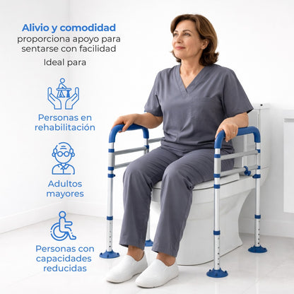 Barra de Apoyo para Baño AWC06 | Agarradera de Seguridad Antiderrapante de Acero | Handy