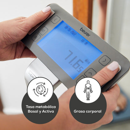 Báscula Diagnóstica BF1000 de Super Precisión con Análisis Segmentado del Cuerpo / Báscula de Bioimpedancia BF1000 Marca Beurer