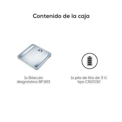 Báscula diagnóstica con pantalla extragrande BF183 Beurer