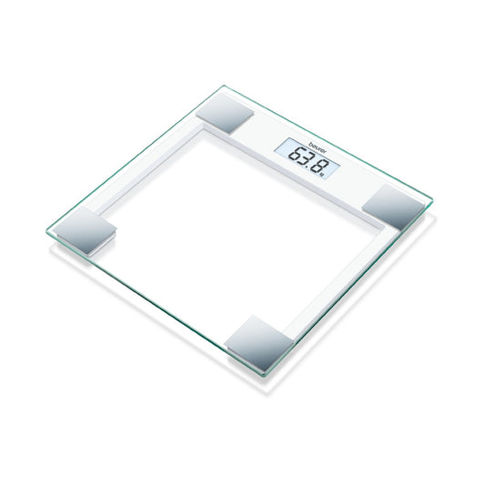 Báscula Doméstica de Vidrio con Pantalla Color Blanca / GS14 Marca Beurer
