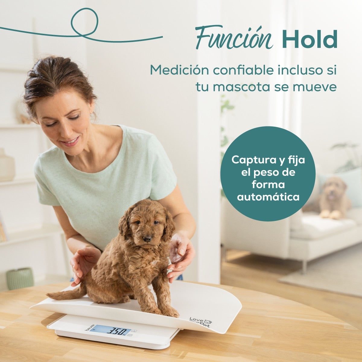Báscula Multifuncional para Perros, Gatos y Humanos "Polly" PP170 Beurer