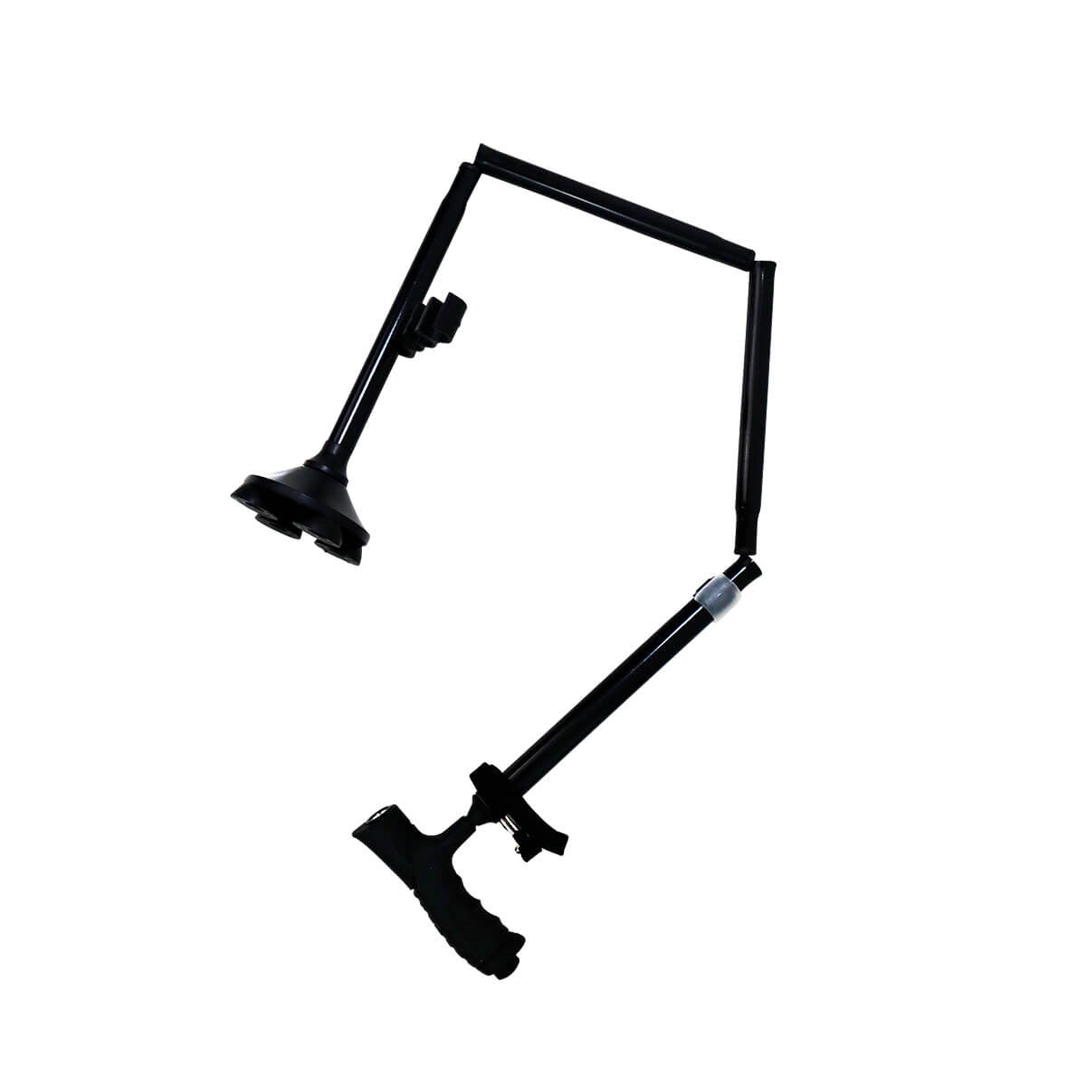 Bastón de aluminio plegable con luz led y base de pie giratoria Handy