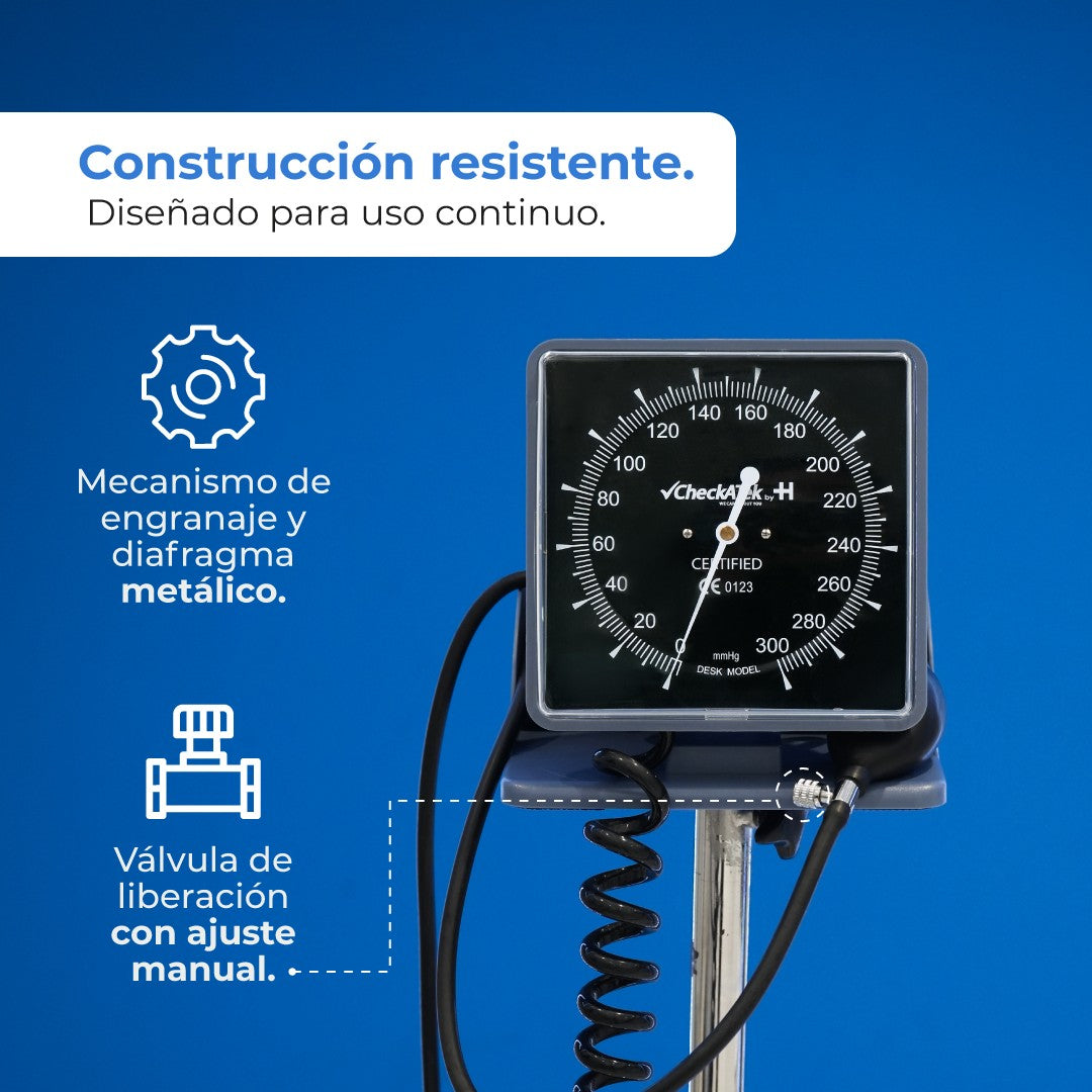 Baumanómetro Aneroide con Manómetro de Alta Calidad y Diseño Ergonómico Checkatek