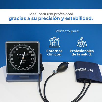 Baumanómetro Aneroide con Manómetro de Alta Calidad y Diseño Ergonómico Checkatek