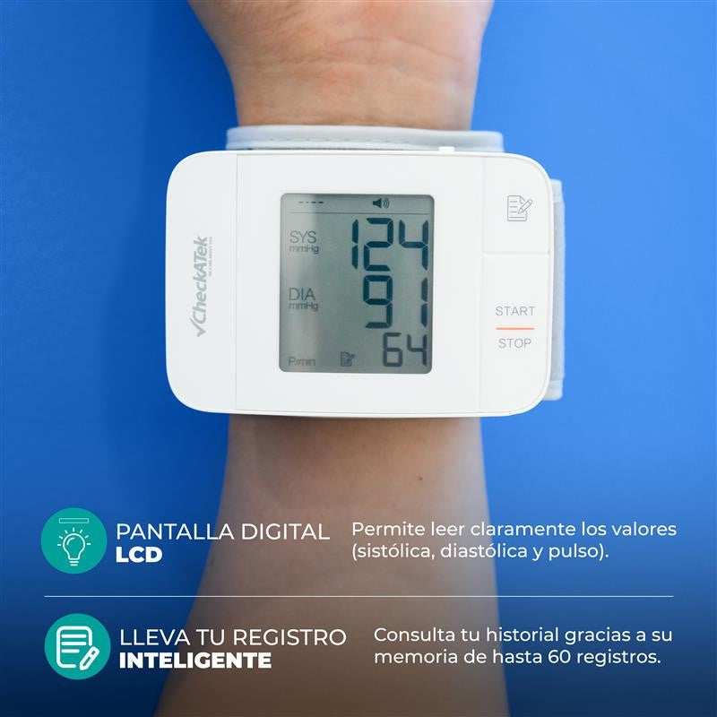 Baumanómetro de muñeca con voz Checkatek BD-5