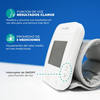 Baumanómetro de muñeca con voz Checkatek BD-5