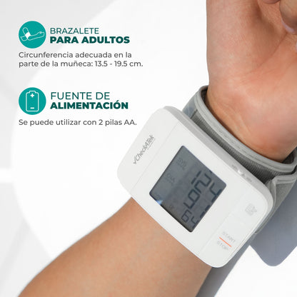 Baumanómetro de muñeca con voz Checkatek BD-5