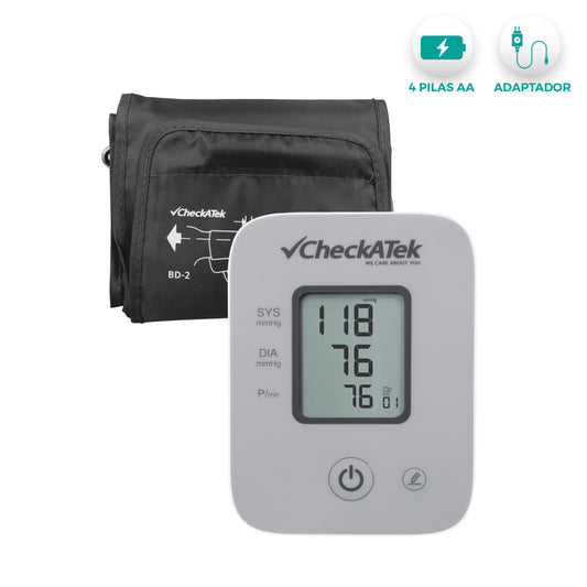 Baumanómetro Digital Automático de Brazo con Pantalla LCD y 80 Memorías BD-2 | Preciso y de fácil uso Checkatek