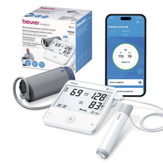 Baumanómetro digital brazo ECG | Presión Arterial y Pulso Beurer