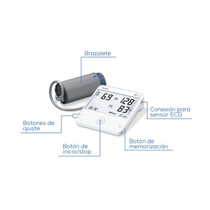 Baumanómetro digital brazo ECG | Presión Arterial y Pulso Beurer