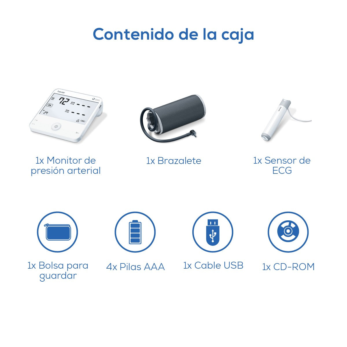 Baumanómetro digital brazo ECG | Presión Arterial y Pulso Beurer
