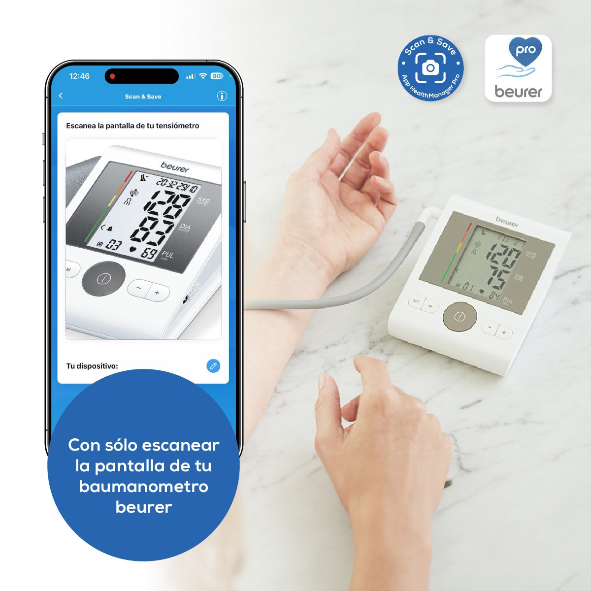 Baumanómetro Digital de Brazo Beurer hasta 42 cm Medición Automática BM28 Beurer