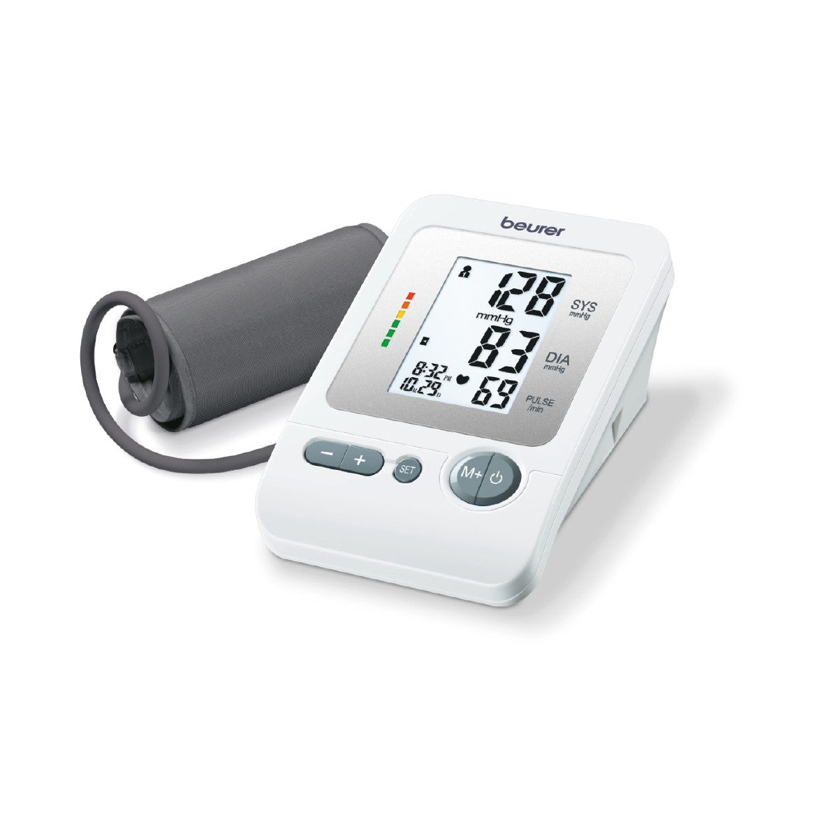 Baumanómetro Digital de Brazo BM26 | Monitor de Presión con Indicador de Riesgo y Detección de Ritmos Irregulares Beurer