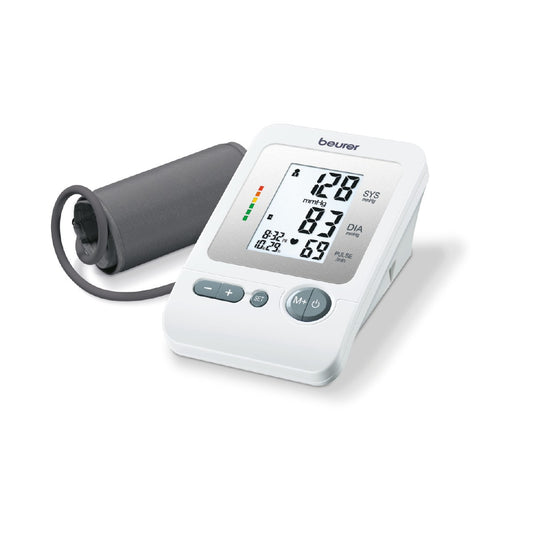 Baumanómetro Digital de Brazo BM26 | Monitor de Presión con Indicador de Riesgo y Detección de Ritmos Irregulares Beurer