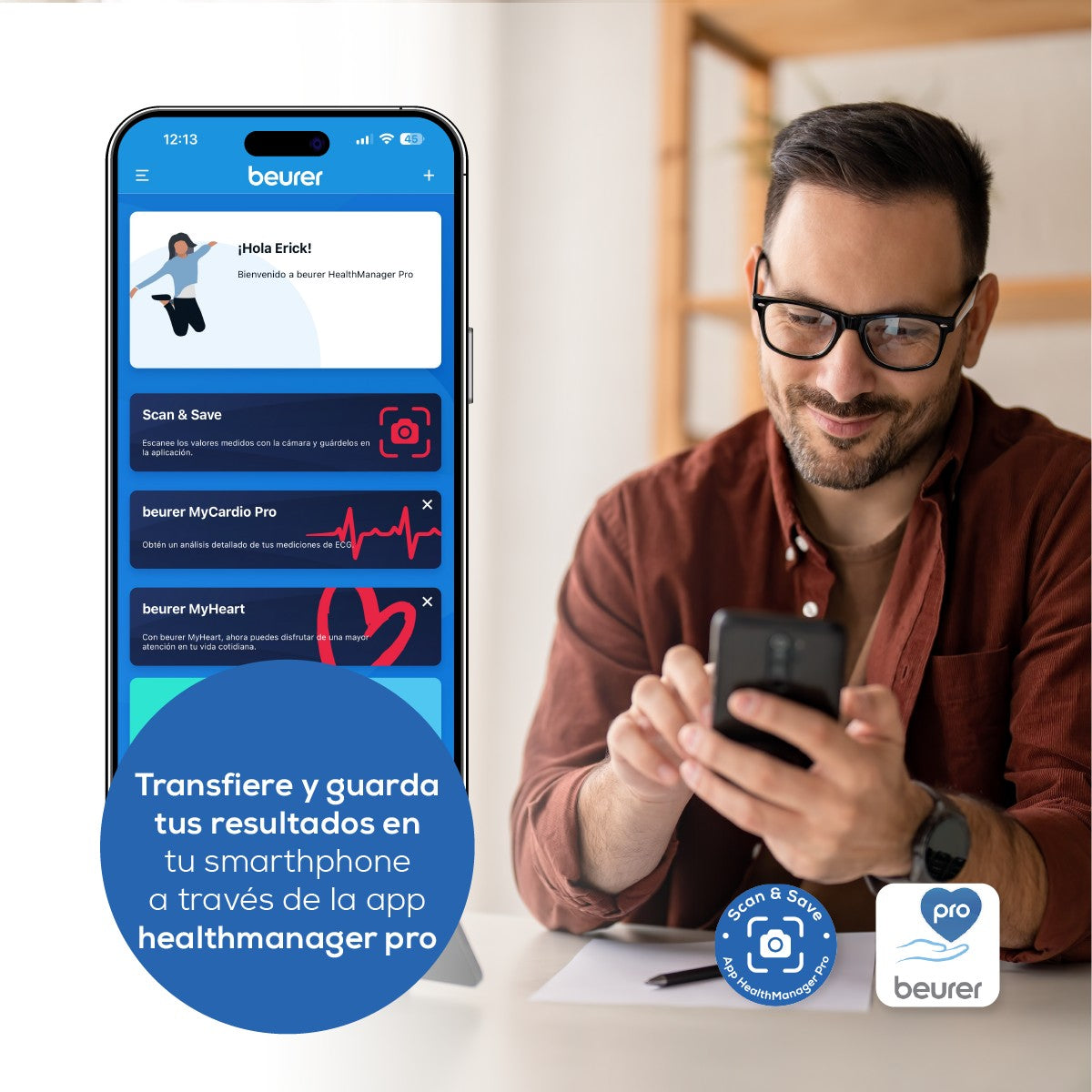 Baumanómetro Digital de Brazo BM26 | Monitor de Presión con Indicador de Riesgo y Detección de Ritmos Irregulares Beurer