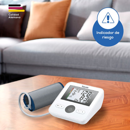 Baumanómetro Digital de Brazo BM27 Pantalla XL con Indicador de Riesgo Beurer
