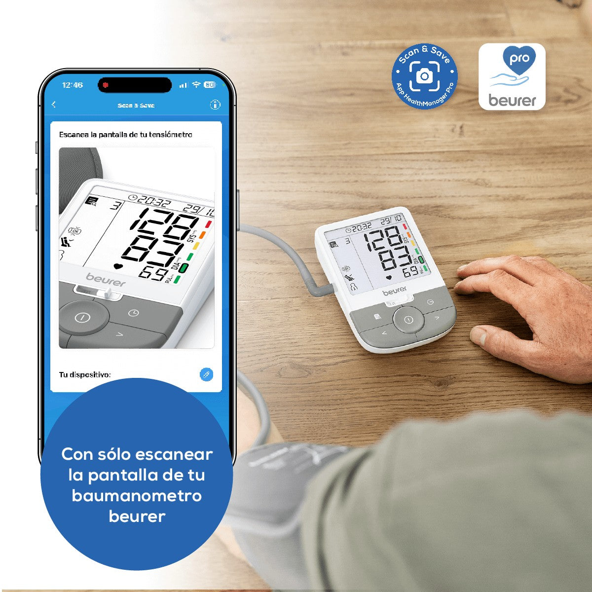 Baumanómetro digital de brazo BM53 Beurer