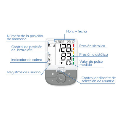 Baumanómetro digital de brazo BM53 Beurer
