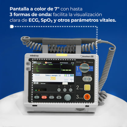 BeneHeart D3 Monitor 4 en 1 Desfibrilación Manual, DEA y Marcapasos / BeneHeart D3 Marca Mindray