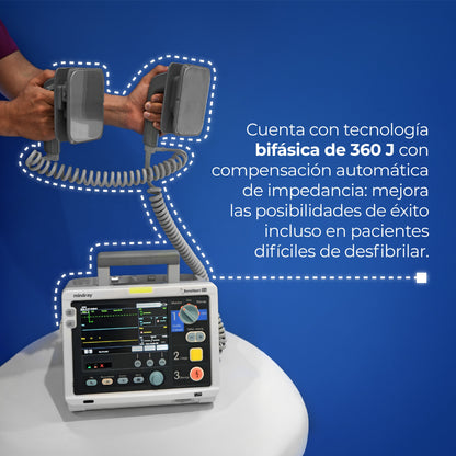 BeneHeart D3 Monitor 4 en 1 Desfibrilación Manual, DEA y Marcapasos / BeneHeart D3 Marca Mindray
