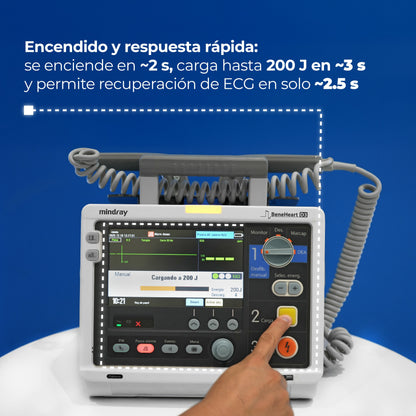 BeneHeart D3 Monitor 4 en 1 Desfibrilación Manual, DEA y Marcapasos / BeneHeart D3 Marca Mindray