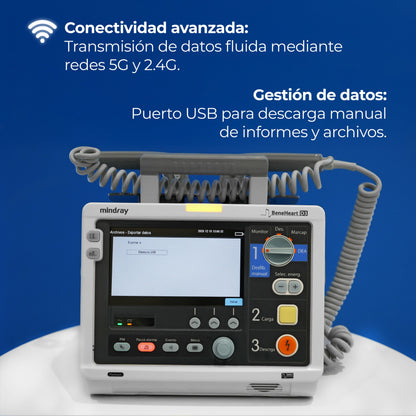 BeneHeart D3 Monitor 4 en 1 Desfibrilación Manual, DEA y Marcapasos / BeneHeart D3 Marca Mindray