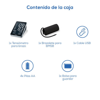 Beurer BM58 con pantalla XL y panel táctil