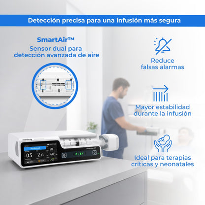 Bomba de Infusión de Jeringa con TIVA TCI de Uso Humano con Pantalla Táctil Capacitiva de 3.5 Pulgadas BeneFusion Mindray
