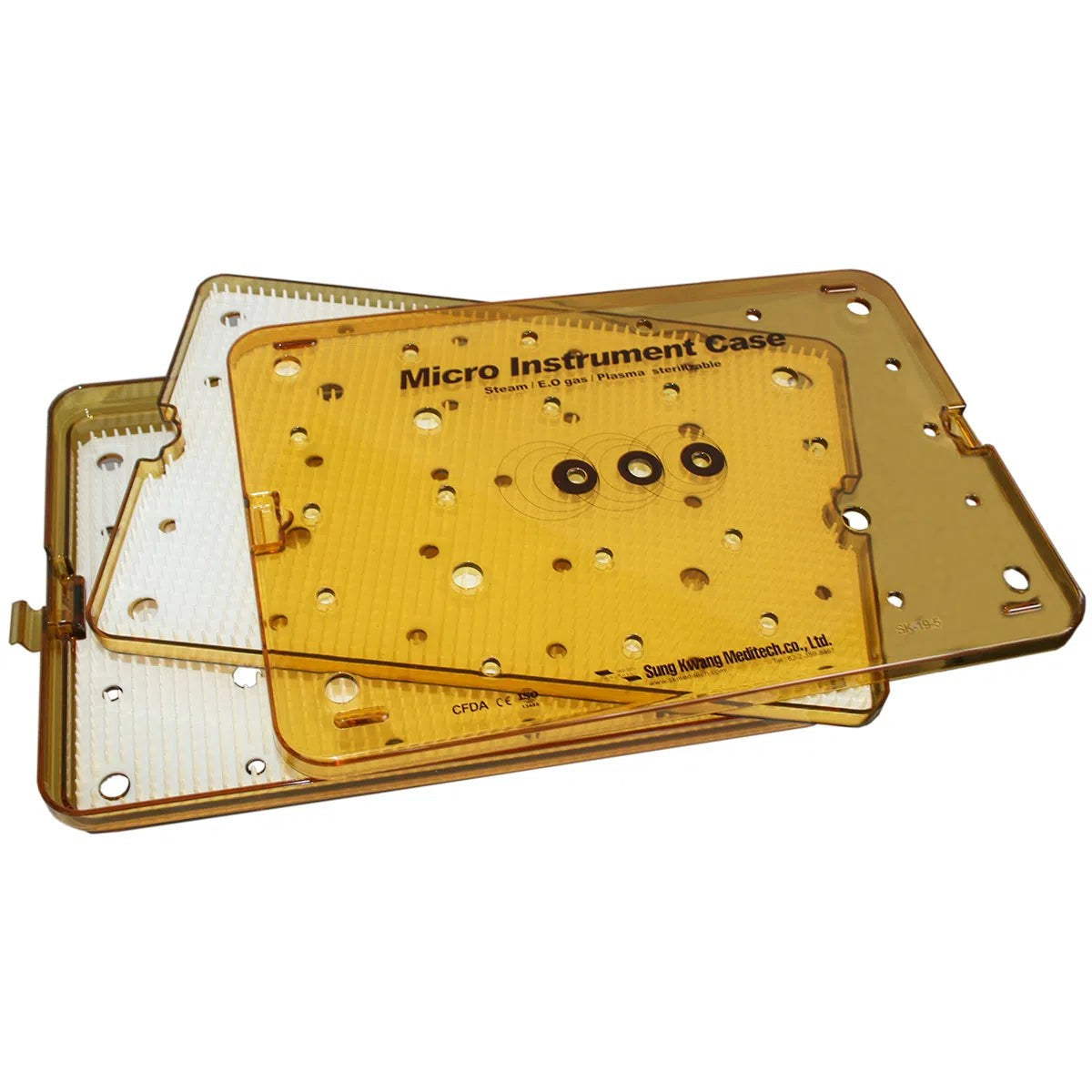 Caja de Esterilización para Micro Instrumental de 2 Niveles