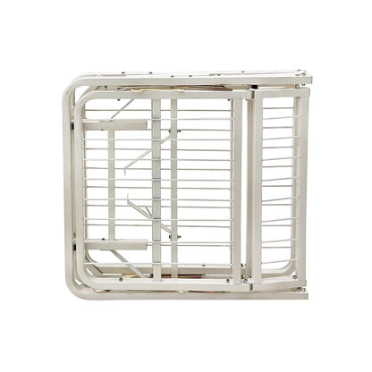 Cama hospitalaria de acero esmaltado de alta resistencia plegable con 10 niveles de altura para respaldo y 5 para reposapiernas con soporte de hasta 130 KG