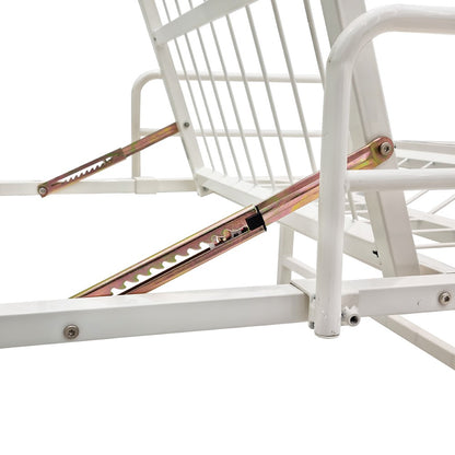 Cama hospitalaria de acero esmaltado de alta resistencia plegable con 10 niveles de altura para respaldo y 5 para reposapiernas con soporte de hasta 130 KG