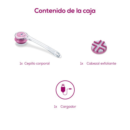 Cepillo corporal para limpieza en profundidad con mango extraíble FC55 Beurer