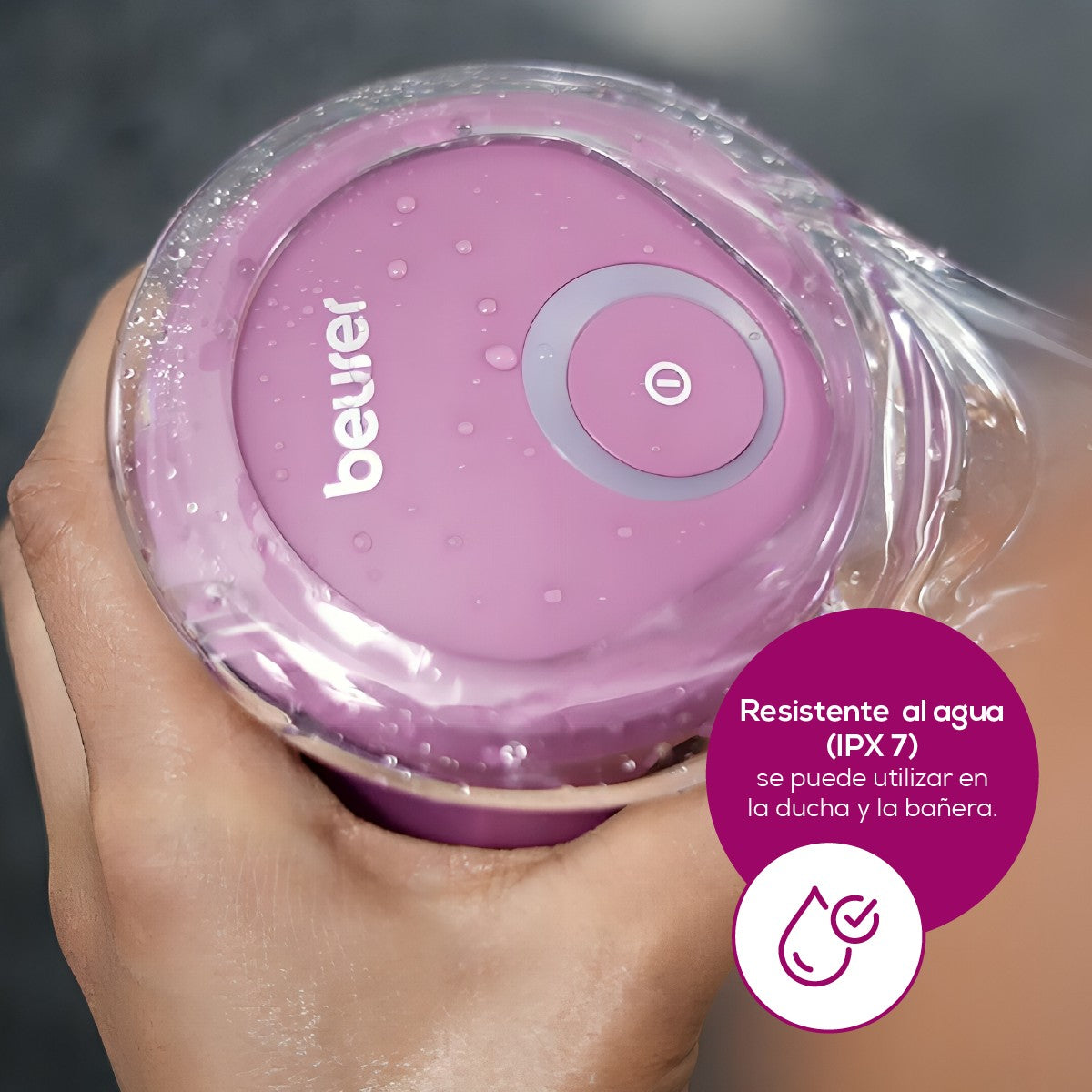 Cepillo corporal para limpieza en profundidad con mango extraíble FC55 Beurer