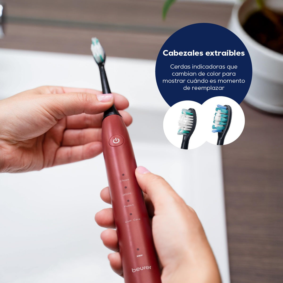 Cepillo de dientes eléctrico sónico SC30BF2025 limited edition cherry Beurer