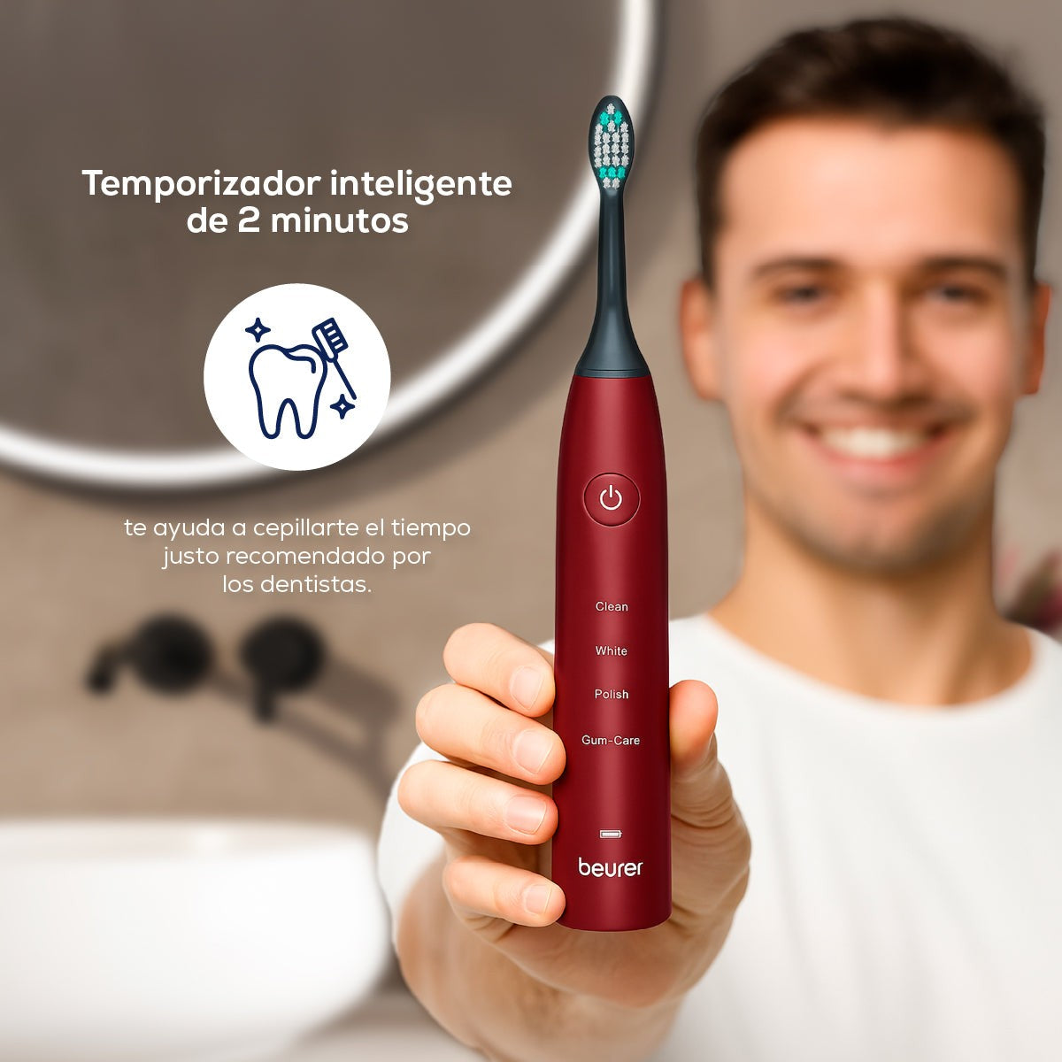 Cepillo de dientes eléctrico sónico SC30BF2025 limited edition cherry Beurer