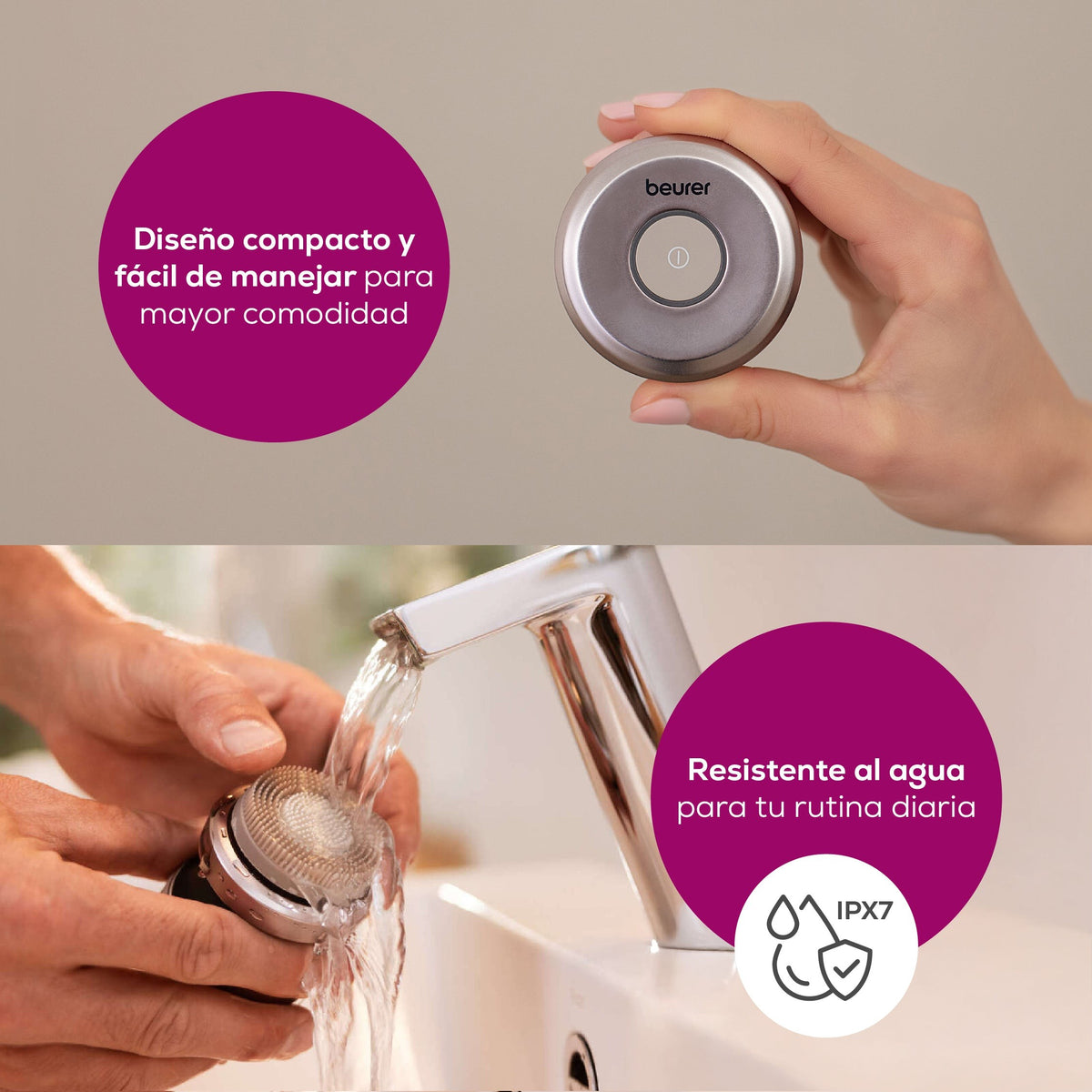 Cepillo facial FC59 de rotación dual Beurer