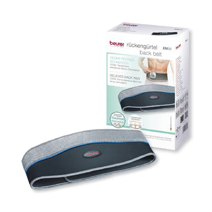 Cinturón Lumbar TENS con Diseño Flexible y Ajuste Universal EM38 Beurer