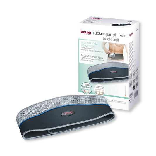 Cinturón Lumbar TENS con Diseño Flexible y Ajuste Universal EM38 Beurer