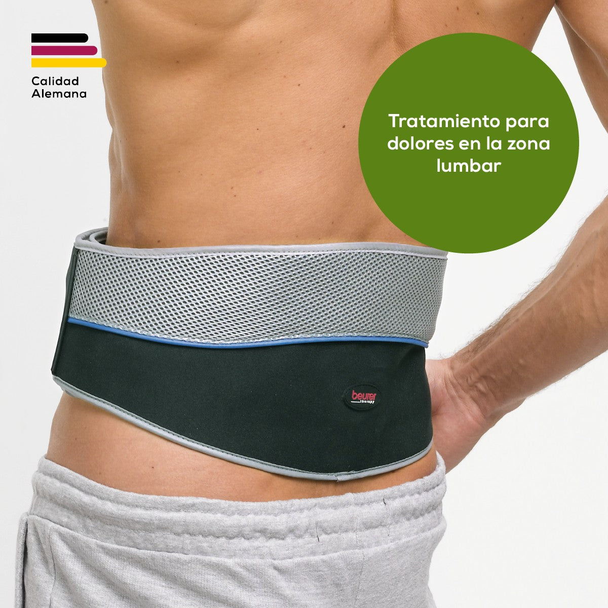Cinturón Lumbar TENS con Diseño Flexible y Ajuste Universal EM38 Beurer