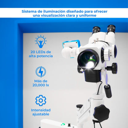 Colposcopio con Brazo Pantográfico LED + Colpocámara HDMI 2K - Kit Colposcopio CO-LED1 Marca Microgyn