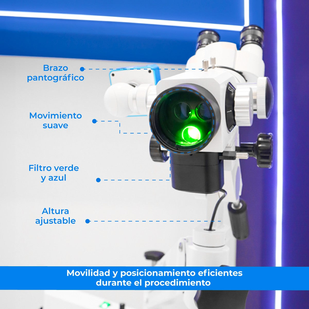 Colposcopio con Brazo Pantográfico LED + Colpocámara HDMI 2K - Kit Colposcopio CO-LED1 Marca Microgyn