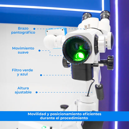 Colposcopio con Brazo Pantográfico LED + Colpocámara HDMI 2K - Kit Colposcopio CO-LED1 Marca Microgyn