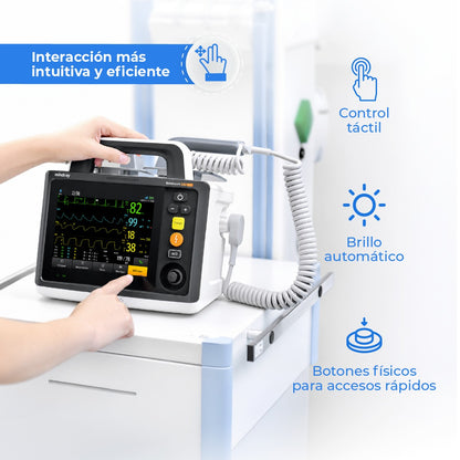 Desfibrilador monitor adulto-pediátrico BeneHeart D30 con ECG, SPO2 y PANI 4 en 1 Mindray