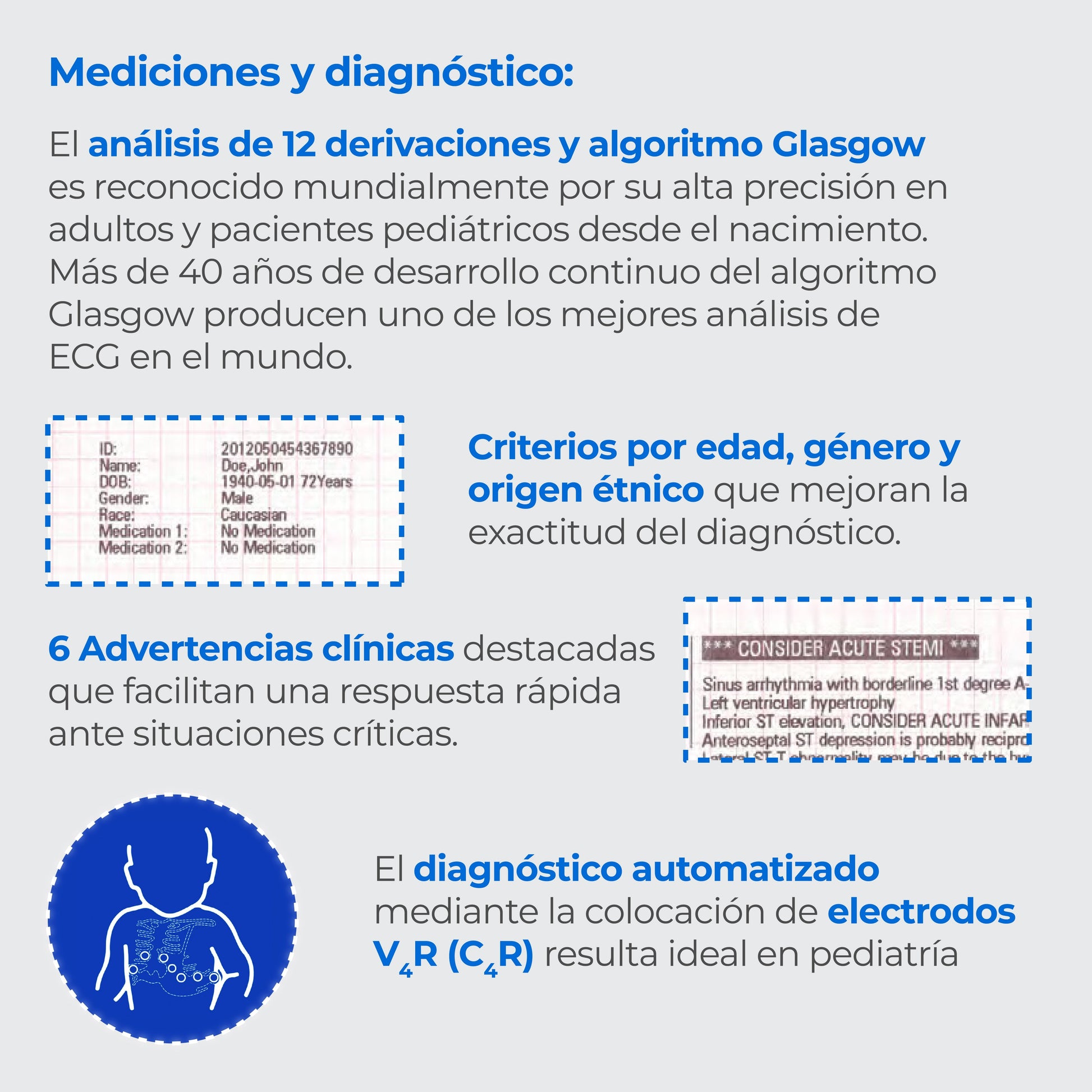 Electrocardiógrafo de 12 Canales y Algoritmo Glasgow, Pantalla 8 Pulgadas de Alta Resolución / BeneHeart R12 ECG Marca Mindray
